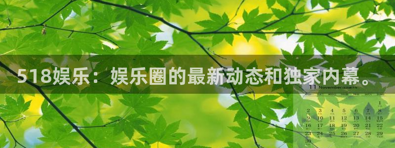 永盈welcome体育和杏耀是哪个公司的：518娱乐：娱乐圈的最新动态和独家内幕