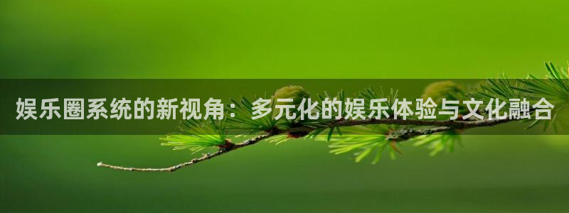 永盈welcome3代理：娱乐圈系统的新视角：多元化的娱乐体验与文化融合