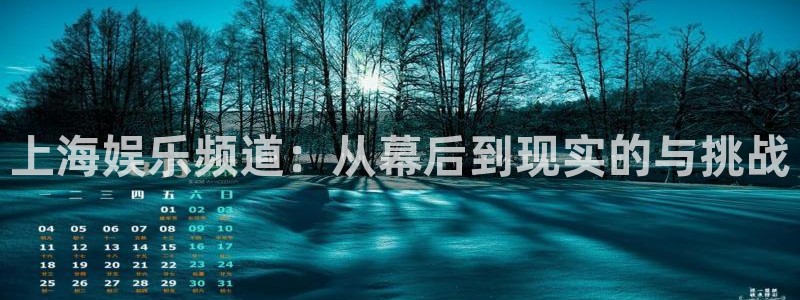 永盈welcome能源：上海娱乐频道：从幕后到现实的与挑战