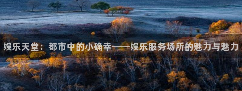 永盈welcome体育平台登录入口：娱乐天堂：都市中的小确幸——娱乐服务场所的魅